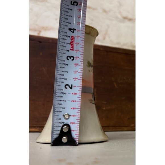 Ceramic Hat Pin Holder Handpainted Cottage & Swan Scene - Picture 7 of 7